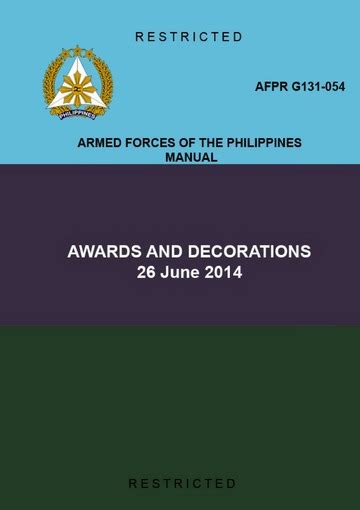 afp awards and decorations manual|Orders, decorations, and medals of the Philippines .